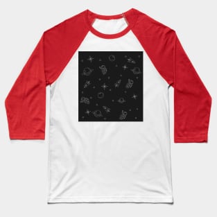 Space Pattern with black background Baseball T-Shirt